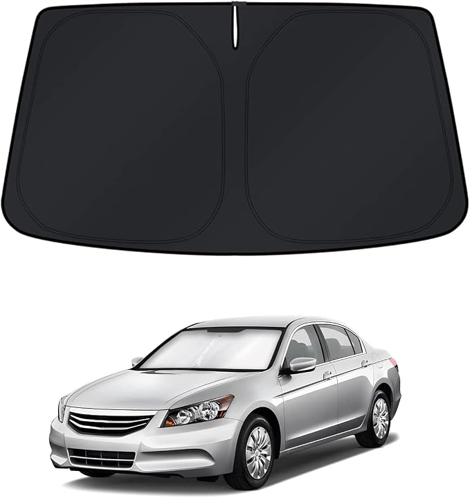 KUST Windshield Sun Shade for Accord 2008-2010 2011 2012 Accessories Sunshade Sun Visor Protector Foldable Block UV Rays