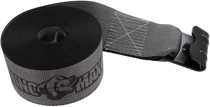 Belgrade Parts & Service, Inc. Kinedyne Genuine OEM 4630D3 4" by 30' Rhino MAX Flat Hook Winch Strap Working Load Limit 6,670 Lbs. / 3,025 Kgs. Pack of 2