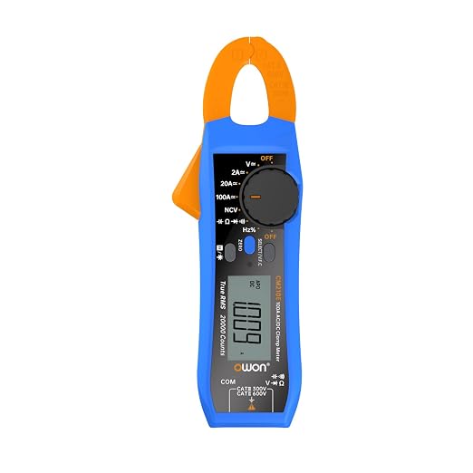 OWON CM210E Mini Digital Clamp Meter 100A AC DC Current Voltage True RMS Pliers Ammeter Resistance, Capacitance, Diode Tester Multimeter