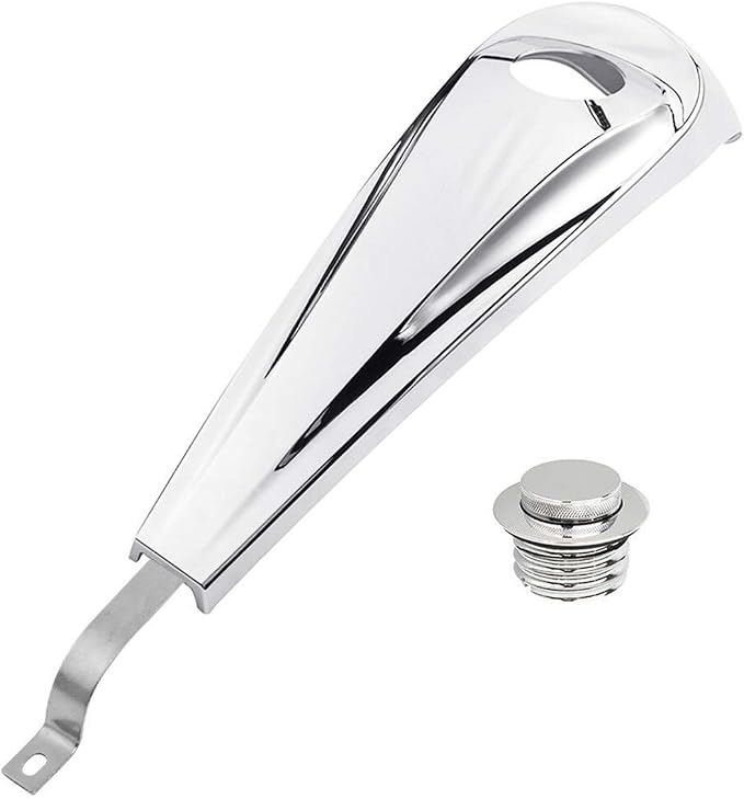 Smooth Dash Console with Pop Up Gas Cap fits for Harley Touring Electra Glide FLHT Road Glide FLTRX Street Glide FLHX 2008-2024,Chrome