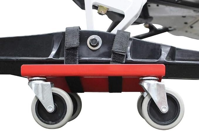 Extreme Max 5800.0228 V-Slides Snowmobile Dolly System - Steel, Red