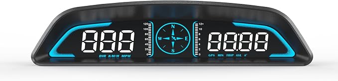 AZIJYV GPS Speedometer,Heads Up Display for Cars G3,Digital Speedometer for Car with Speed, Fatigue Driving Alarm,Overspeed Alarm,Speedometer for Car for All Vehicles