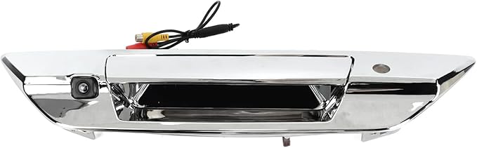 Backup Camera Qiilu Rear View License Plate Reverse Camera Car Trunk Handle Color Backup Camera IP66 150‑170° Wide Angles Replacement for 2017‑2021(Silver)