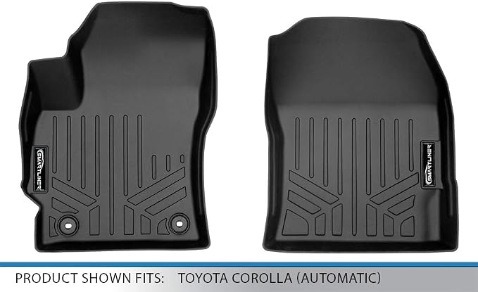 SMARTLINER Custom Fit Floor Mats 1st Row Liner Set for 2020-2025 Toyota Corolla