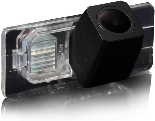 Super Pro HD Waterproof Car Rear View Backup License Plate Light Camera Night Vision, Replacement for Jetta 2011/Passat Variant 2011 Sharan 7N/GP2/Touareg II Tiguan 2015 2016