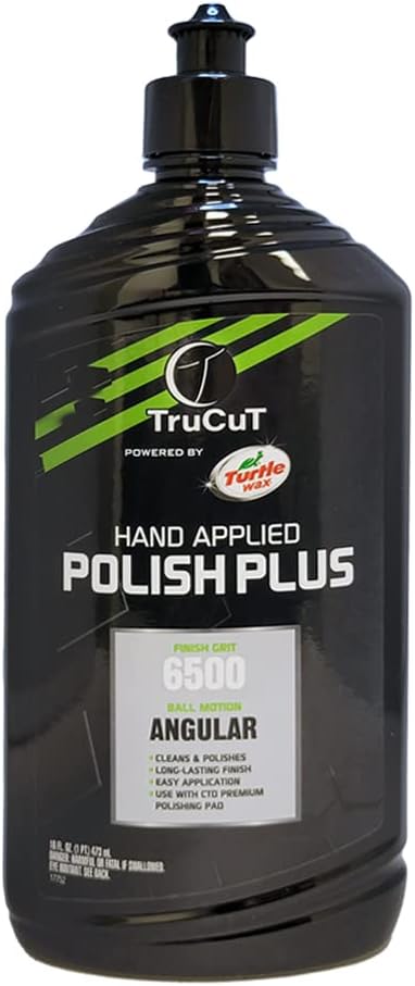 Creating the Difference TruCut Hand Applied Polish Plus Bowling Ball Polish | Powered by Turtle Wax | 6500 Finish Grit | Angular Ball Motion – Cleans & Polishes