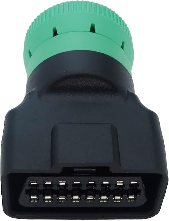 Type 2 Green 9pin J1939 Male to OBD2 Female Adapter J1939 - J1962 9pin-16pin Adapter (J1939 Type2 (Green))