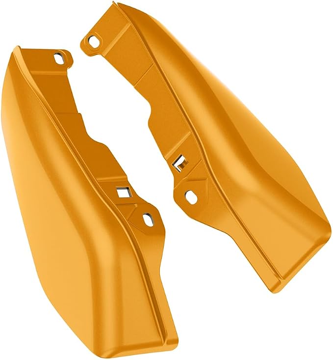 Color - Matched Mid Frame Air Deflectors Heat Shield, Perfectly Fit for Harley Touring Models 2009-2026 Prospect Gold