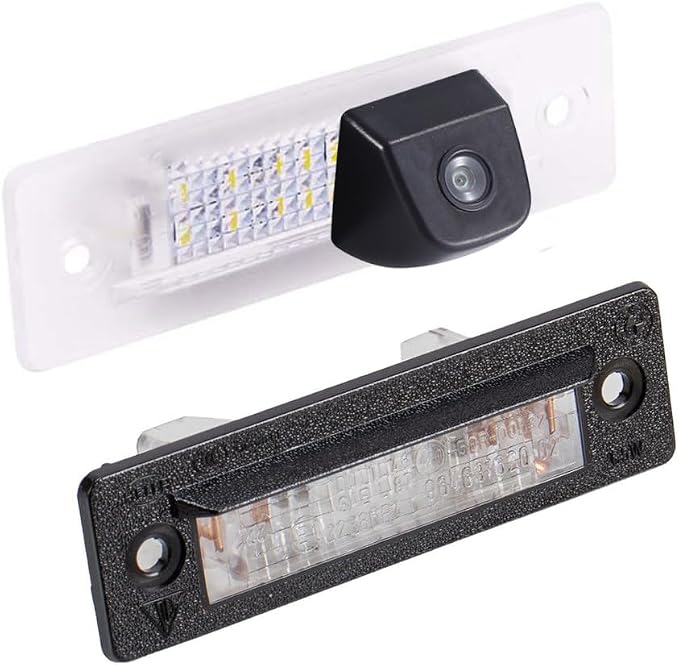 HD Night Vision Car Reversing Rear View License Plate Light Camera Parking Aid Reversing System for Porsche 911 Cabriolet 964 993 996 968 Carrera 4S Convertible Coupe GT2 GT3 Turbo Targa 986 Base S