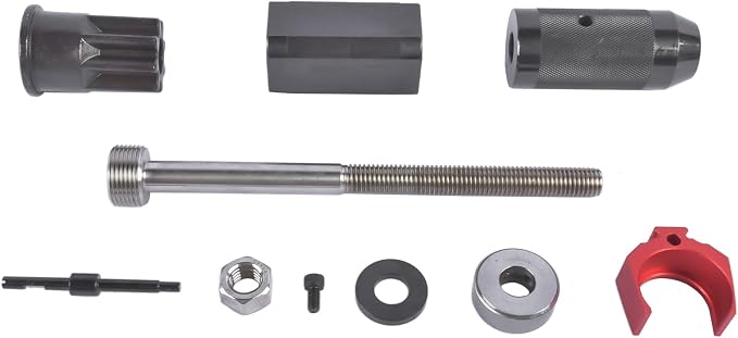 9U-6891 Injector Sleeve Cup Remover Installer Set & 9U-7227 Injector Height Tool & J-38587-A Engine Barring Socket Tool Replacement for CAT Caterpillar 3406E C-15 C-16 Engine