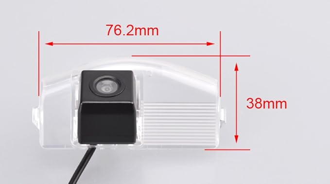 HD Waterproof Car Rear View Backup Camera Vehicle-Specific License Plate Light Reverse Camera, Parking Safety Assistant System Night Vision, Replacement for Mazda 2/Mazda 3