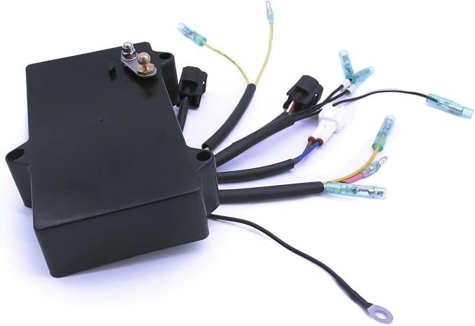 Boat Engine 6H2-85540-10 6H2-85540-11 6H2-85540-12 6H2-85540-13 ABS Ignitor Capacitor Discharge Ignition Coil Unit Assembly for Yamaha Outboard Motor 2-Stroke 50HP 60HP 70HP