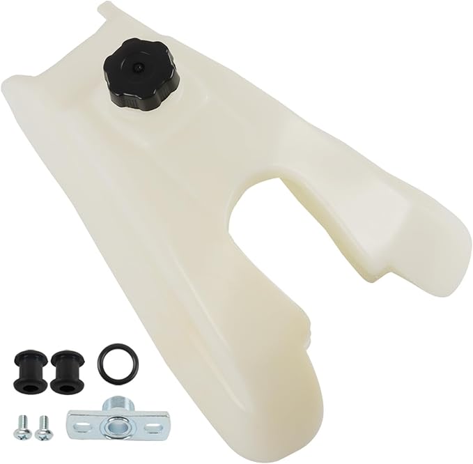 WFLNHB FT49010 Fuel Tank Replacement for Honda FourTrax 250 TRX250 2x4 1985-1987 White Plastic 17510-HA8-680