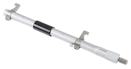 Accusize Industrial Tools 7-8'' by 0.001'' Inside Micrometer in Fitted Case, Satin Chrome Finished, Eg00-3228 | Range: 7-8", Graduation: 0.001", Accuracy: 0.00028", Resolution: 0.0001", Satin Chrome Finish
