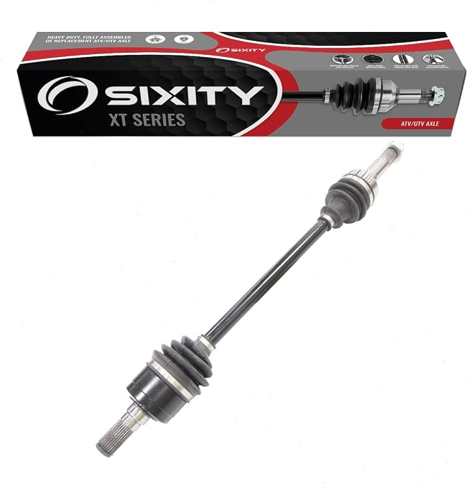 Sixity XT Rear Right CV Axle for Yamaha YXZ1000R SE SS XT-R 2016-21 | Complete axle assembly with a 5140 chrome steel shaft, inboard and outboard CV joints, fully assembled
