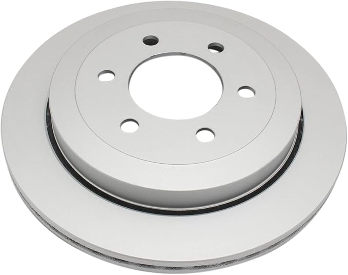TRQ Rear Brake Rotor Set G Coated Vented Compatible with 2007-2017 Ford Expedition 2007-2017 Lincoln Navigator