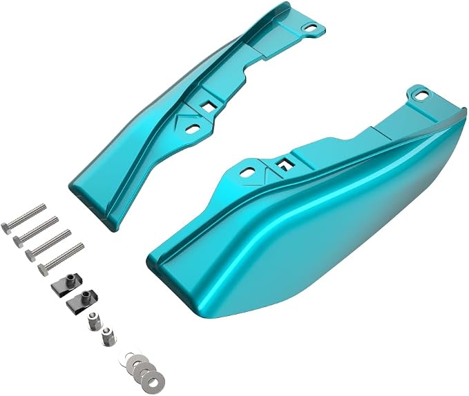 Advanblack 2026 Road Glide Mid Frame Air Deflector, Teal Thunder Air Deflector Heat Shield Compatible with Harley Touring Street Glide, Road King, Electra Glide, 2009-2026