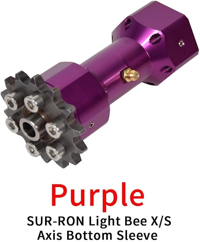 Center Shaft Sleeve for Surron Light Bee X, Sur Ron Drive Shaft Axis Bottom Sleeve Surron Accessories for Surron Electric Dirt Bike (Purple)