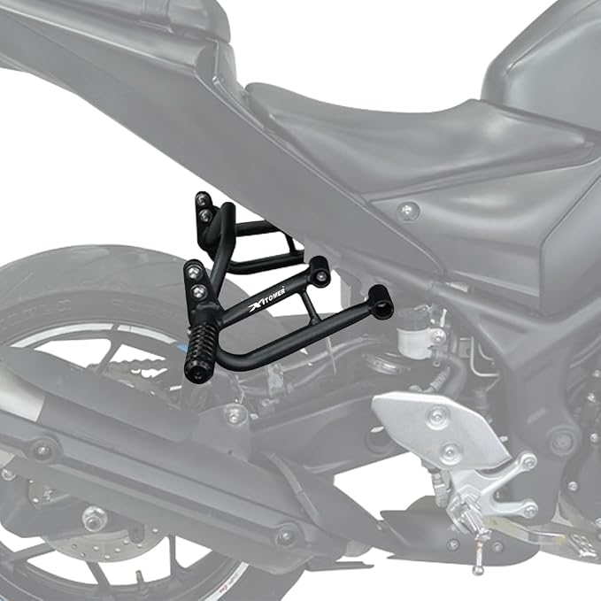 Xitomer Steel Subcage Compatible with YZF R3 2015-2025 YZF-R3, MT03 2020-2025 MT-03 Rear Footrests Subcage Motorcycle Passenger Peg Guard Peg Support Stunt Protection