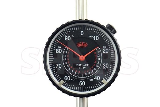 Shars 2" High Precision Dial Indicator, 0.001" Graduation 303-3115B P]