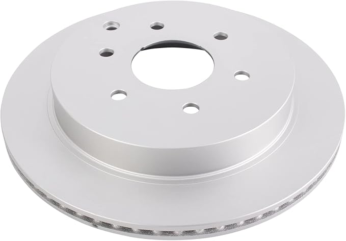 TRQ Rear Brake Rotor Set G-Coated Vented Compatible with 2011-2013 Infiniti QX56 2014-2024 QX80 2017-2024 Nissan Armada