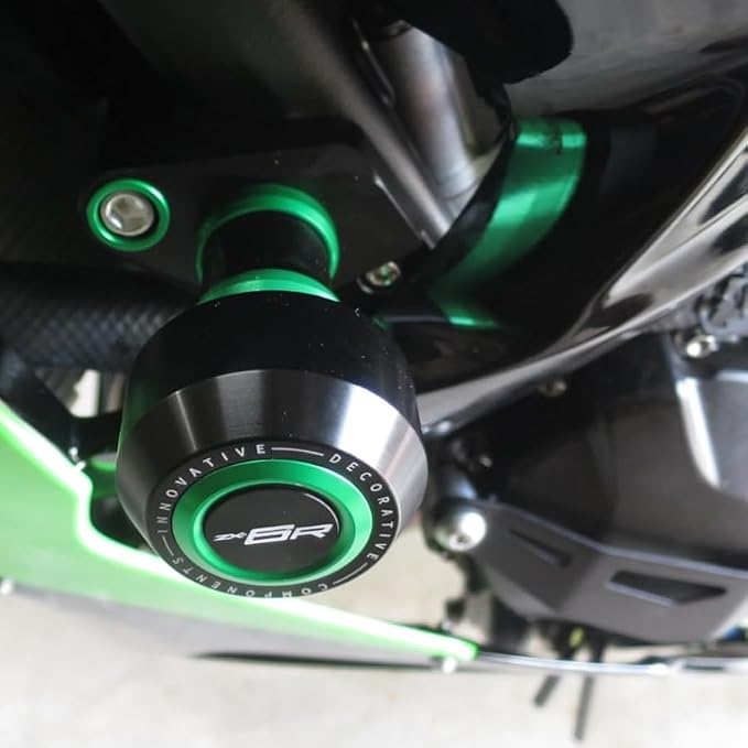 MotorCycle Frame Sliders Fit For Ninja ZX-6R 2024 2025 | zx6r falling Protection ninja zx-6r Anti Collision 2024 zx6r Accessories Frame Sliders 2025 zx6r Accessory RD