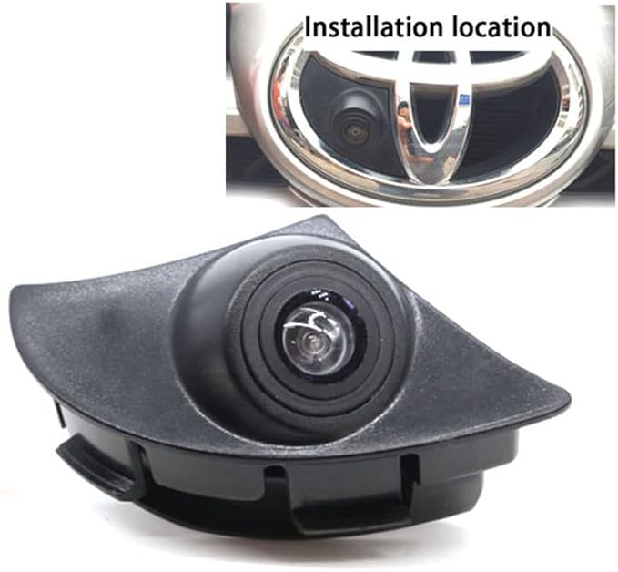 Vlicevrn HD Car Front Logo Mark Camera Rear View Camera Night Vision Backup Parking Camera Waterproof IP68 Vehicle Camera for Toyota Toyota Highlander 2010~