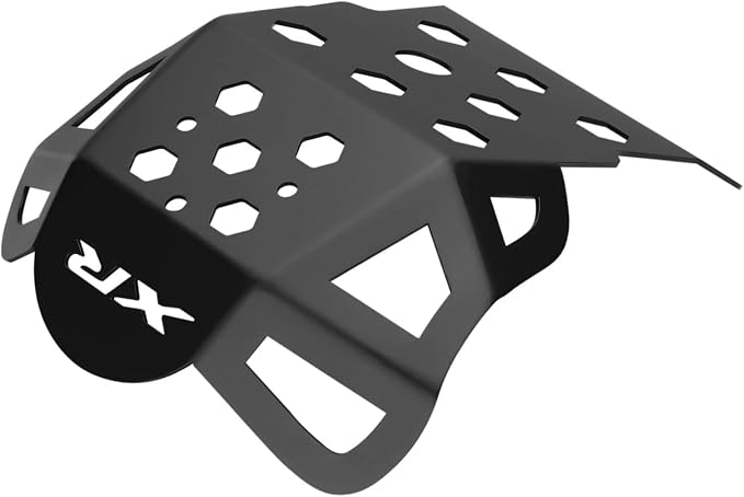 XR150L Skid Plate - Front Engine Bash Cover Guard Compatible with 2023~2025 XR125L XR150L - Skidplate Thickness Enhancement with Engine Heat Dissipation Holes (Black)