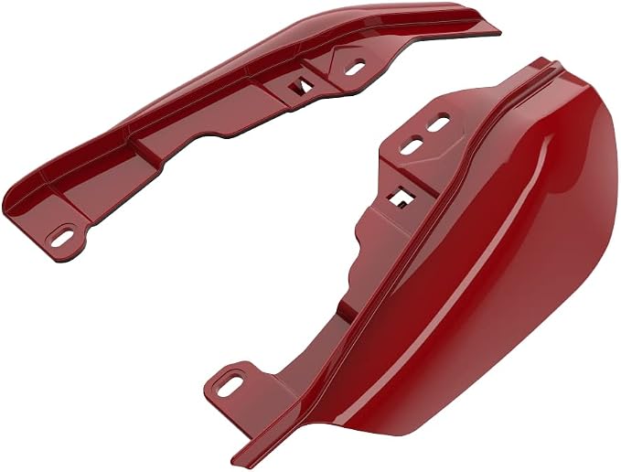 Advanblack 2024 RG Mid Frame Air Deflectors Compatible for Harley Touring Street Glide, Road King, Electra Glide, 2009-2025(Redline Red)