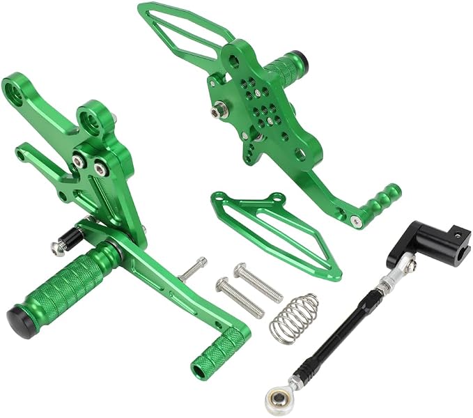 CHANGCHENG Foot Pegs for Ninja 400-Motorcycle Adjustable Rear Set Footpeg Brake Shift Pedal for Ninja400 2018-2023 Z400 2019-2023 Black