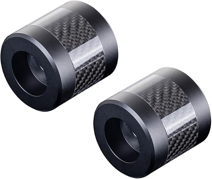 Advanblack Protek Machined CNC Alumium with Carbon Fiber Inlay Crash Bar Slider (Black CNC w/Carbon Inlay)