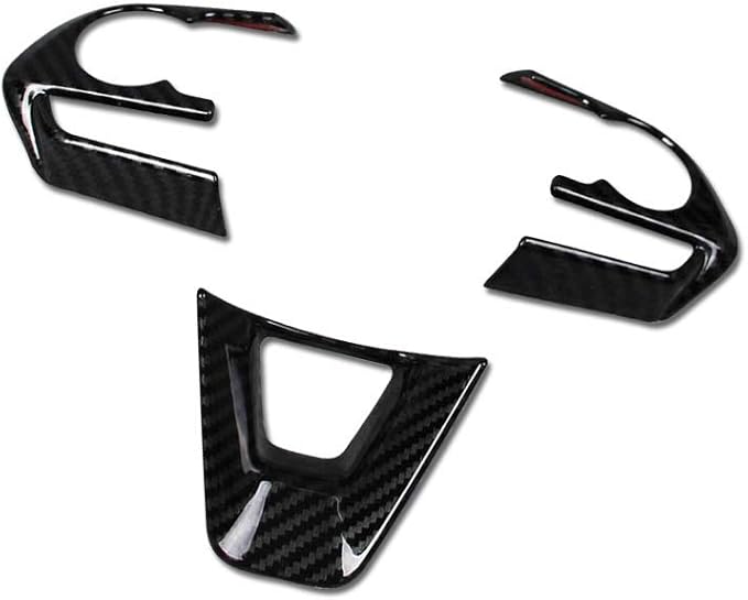 for Toyota RAV4 2019 2020 2021 2022 2023 2024 2025 Wheel Steering Trim Panel Cover Trims ABS Carbon Fiber Pattern