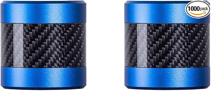 Advanblack Protek Machined CNC Alumium with Carbon Fiber Inlay Crash Bar Slider (Blue CNC w/Carbon Inlay)