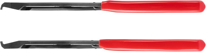 TEKTON 9 Inch Curved Tip Lock Ring Pliers | PRR53206