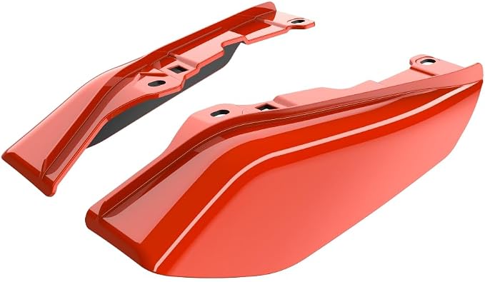 Advanblack 2026 Road Glide Mid Frame Air Deflector, Blood Orange Air Deflector Heat Shield Compatible with Harley Touring Street Glide, Road King, Electra Glide, 2009-2026