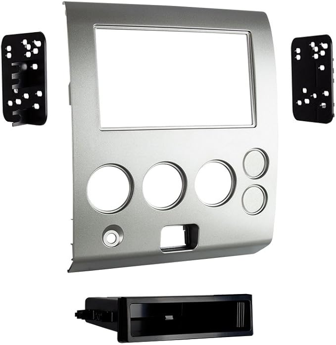 Metra 99-7629S Fits 2004-07 Nissan Armada/Titan with Factory Navigation Single/Double-DIN Radios (Silver)