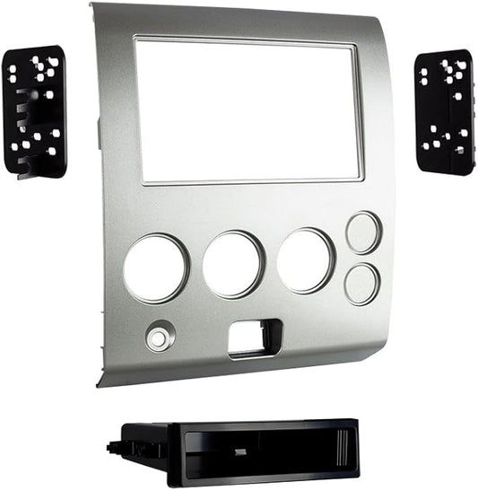 Metra 99-7629S Fits 2004-07 Nissan Armada/Titan with Factory Navigation Single/Double-DIN Radios (Silver)