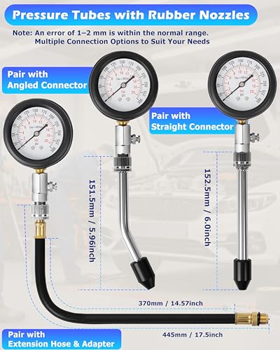 DAYUAN Professional Petrol Engine Compression Tester Kit Bundle with DAYUAN Petrol Engine Timing Locking Tool Kit