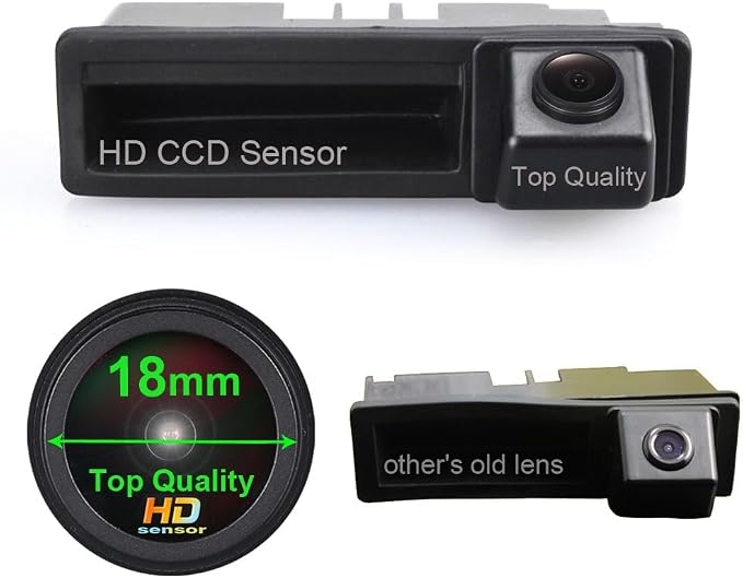 1280 * 720 Pixels 1000 TV Lines Night Vision Rear View Reversing Camera Car Backup Camera Replacement for Audi A6L Q7 A3 A4 A6 A8 A5 S4 S6 S3 RS4 RS6 Waterproof