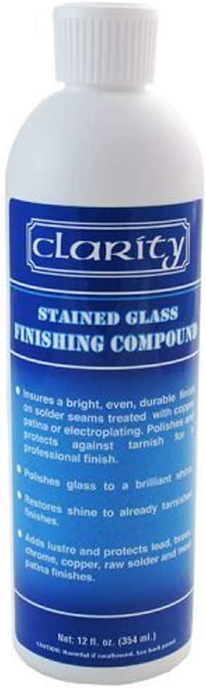 Clarity Stained Glass Finishing Compound 12oz.