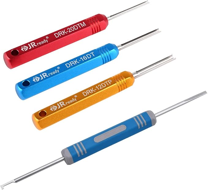 JRready ST5231 Deutsch Pin Removal Tool DRK-20DTM DRK-16DT DRK-12DTP with DRK-RT1B, Connector Release Tool for Deutsch Solid Contacts