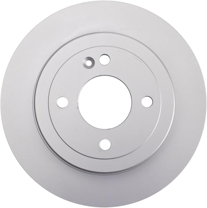 TRQ Rear Brake Rotor Set Solid G-Coated Compatible with 2012-2022 Hyundai Accent 2012-2018 Kia Rio 2022-2023 Rio