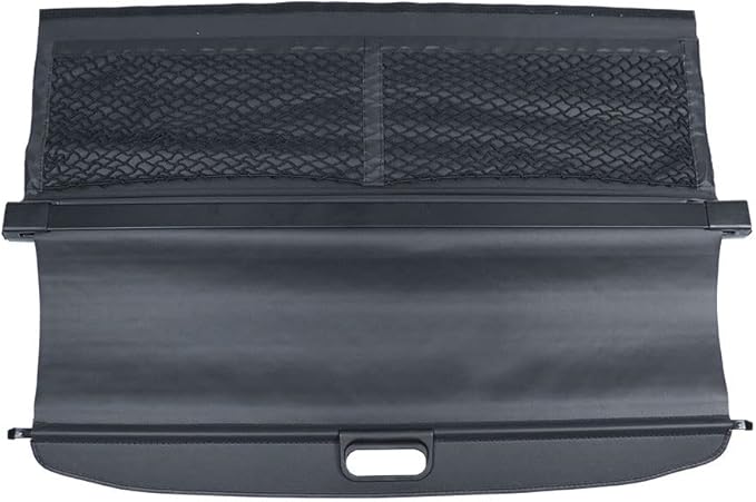 Marretoo for Smart ForTwo Cargo Cover 2016 2017 2018 for Smart ForTwo Accessories with 【Extra Storage Net】 Black Retractable Trunk Cover Security Shield Shade