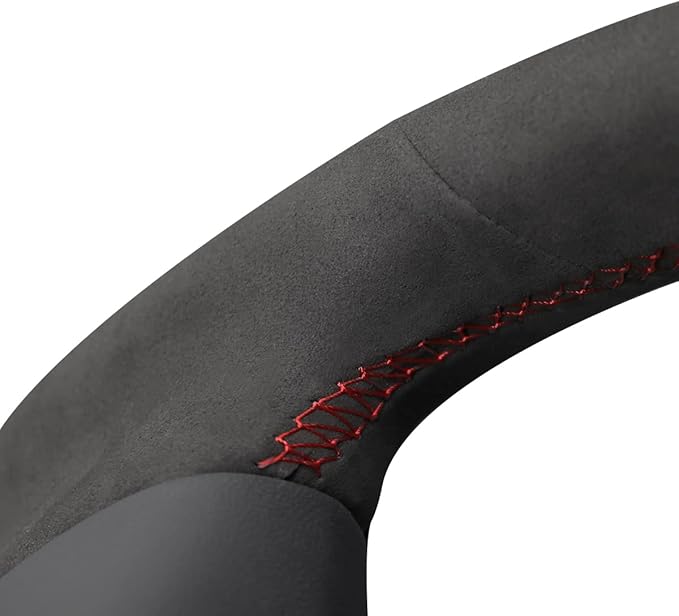 MEWANT Stitching Steering Wheel Cover for Tesla Model S Yoke Model X Tesla Yoke Steering Wheel Wrap Model S Accessories