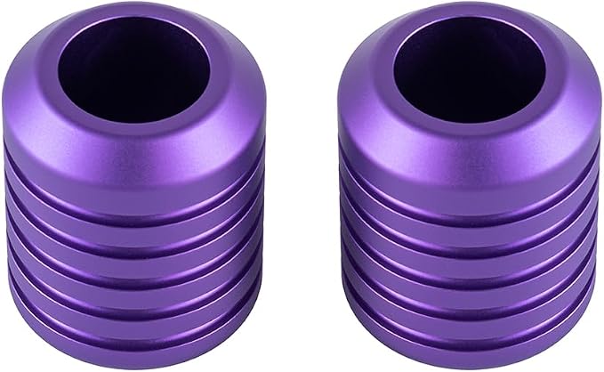 Advanblack Motorcycle Frame Sliders Machined CNC Alumium Crash Bar Slider Fit All Flat Out & Highway 1 1/4" Crash Bar Saddlebags Guards (Purple)