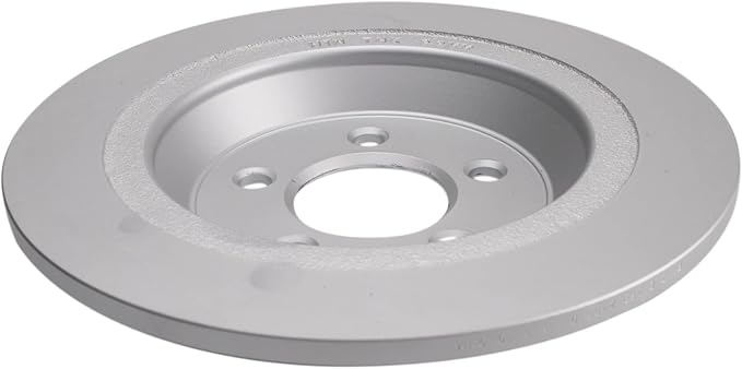 TRQ Rear Brake Rotor Set G Coated Solid Compatible with 2015-2023 Ford Mustang