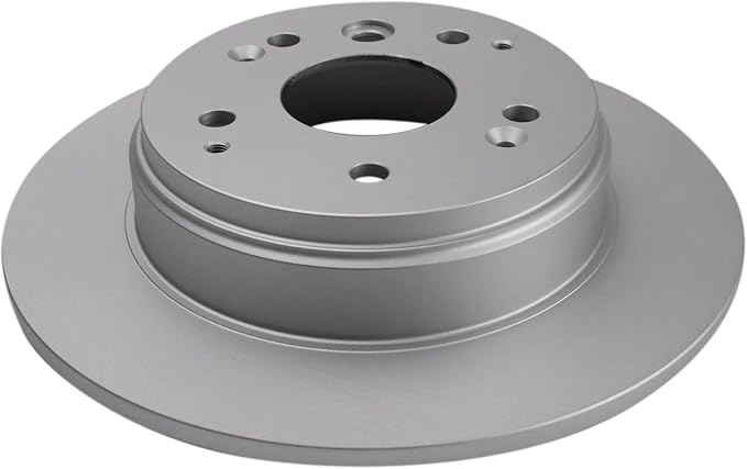 TRQ Rear Brake Rotor Set G Coated Solid Compatible with 2004-2008 Acura TL 2003-2011 Honda Element