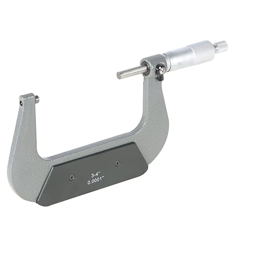 marddpair Micrometer 3-4 Inch 0.0001 Inch Precision Outside Micrometer Carbide Tipped