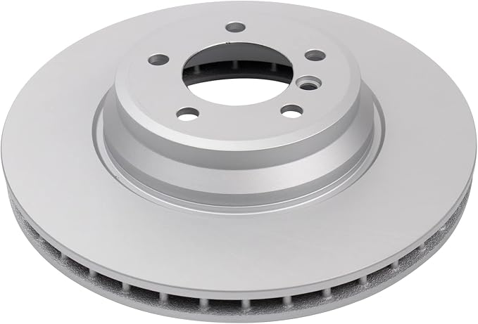 TRQ Front Brake Rotor Set G Coated Vented Compatible with 2009-2011 BMW 335d 2007-2013 335i 2009-2013 335i xDrive 2011-2013 335is 2007-2008 335xi 2013-2015 X1