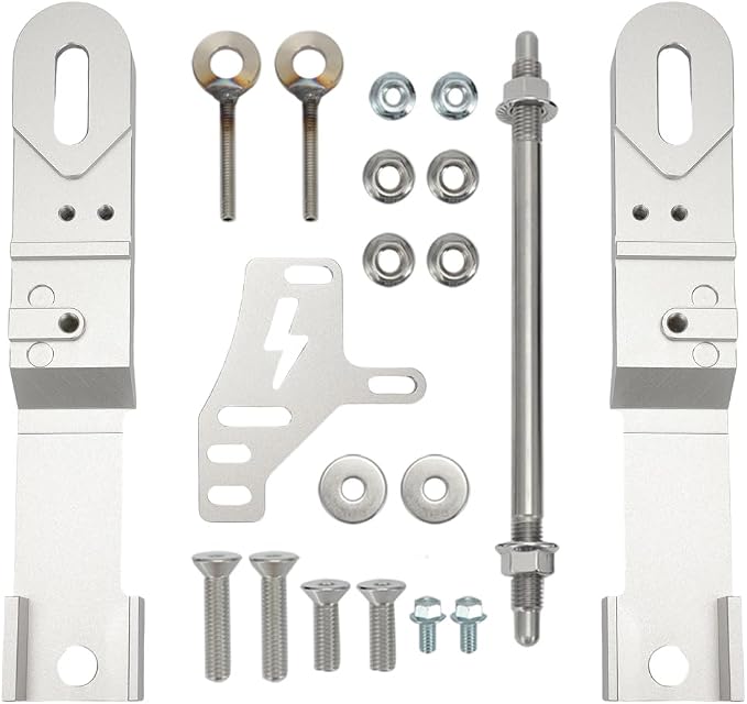 Swing Arm Extension Kit Compatible with Razor MX650 SX500 MX500, 3''-4'' Widening Axle Extension, Silver
